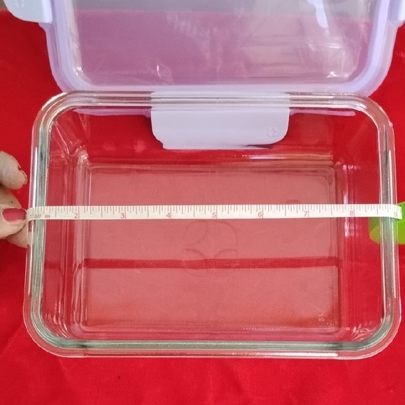 D- NWT Ello Glass Storage Container with Lavender Lid - Picture 6 of 11